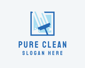 Window Wipe Cleaning logo design