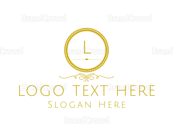 Elegant Luxurious Round Rope Logo