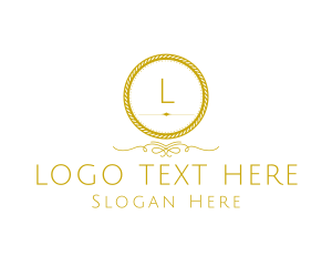 Sophisticated - Elegant Luxurious Round Rope logo design
