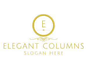 Elegant Luxurious Round Rope logo design