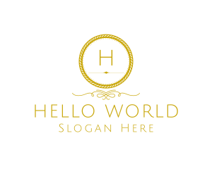 Elegant Luxurious Round Rope logo design