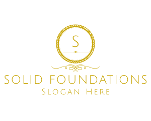 Sophisticated - Elegant Luxurious Round Rope logo design