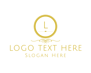 Elegant Luxurious Round Rope Logo