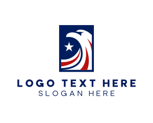 Fourth Of July - American Eagle Patriot Club logo design