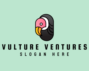 Cartoon Vulture Head logo design