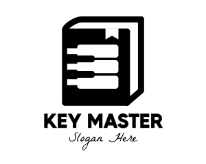 Keys - Piano Book Manual logo design