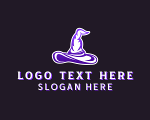 Sorcery - Witch Hat Magician logo design