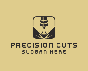 Cutting - Metalwork Laser Machine logo design