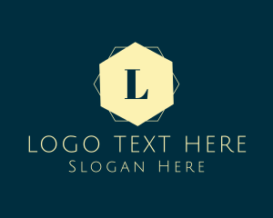 Emlem - Hexagon Geometric Business logo design