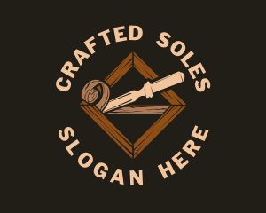 Wood Carving Chisel logo design