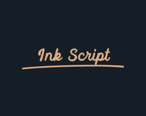 Handwritten Retro Script logo design