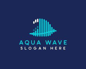 Abstract Ocean Wave logo design