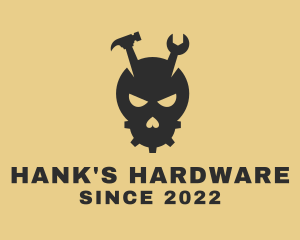 Skull Hardware Tools  logo design