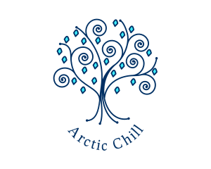 Freezing - Winter Jewelry Tree logo design
