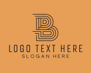 Financing - Modern Maze Letter B logo design