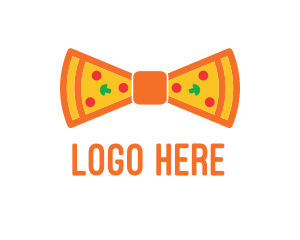 Lunch - Pizza Bow Tie logo design