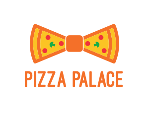 Pizza - Pizza Bow Tie logo design