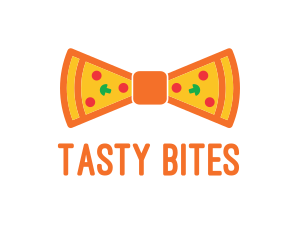 Pizza Bow Tie logo design