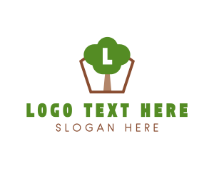 Tree Trunk - Nature Tree Planting logo design