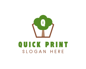 Nature Tree Planting logo design