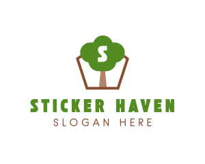 Nature Tree Planting logo design