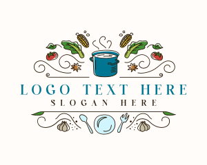 Restaurant Recipe Cooking Logo