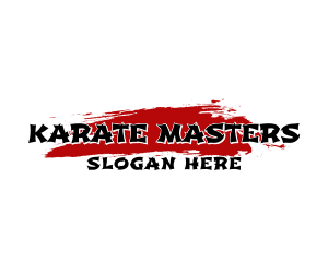 Karate - Brush Asian Wordmark logo design