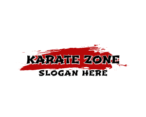 Karate - Brush Asian Wordmark logo design