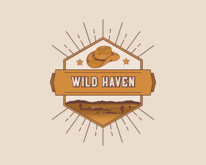 Wild West Cowboy Hat logo design