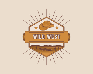 Wild West Cowboy Hat logo design