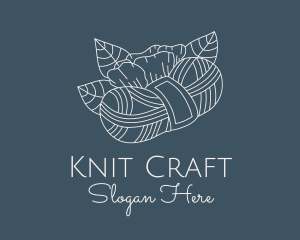 Knit - Crochet Knitting Yarn logo design
