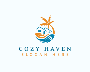 Lodging - Tropical Beach House logo design