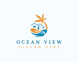 Tropical Beach House logo design