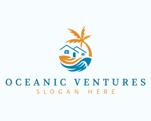 Tropical Beach House logo design