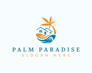 Tropical Beach House logo design