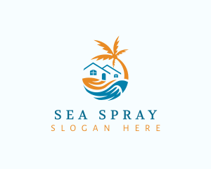 Tropical Beach House logo design