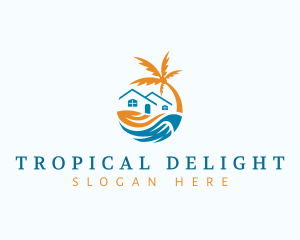 Tropical Beach House logo design