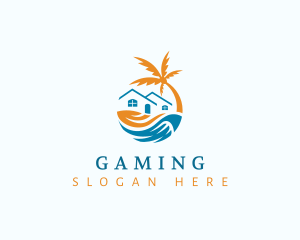 Lodging - Tropical Beach House logo design