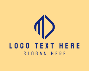 Letter Md - Professional Modern Leaf logo design