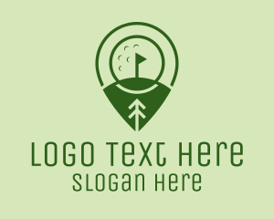 Location - Golf Course Location logo design