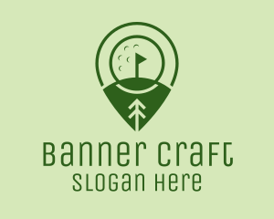 Golf Course Location  logo design