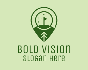 Golf Course Location  logo design