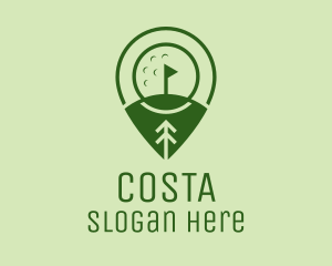 Golf Course Location  logo design