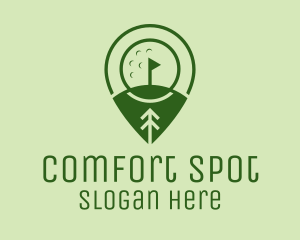 Golf Course Location  logo design