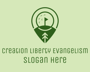 Golf Course Location  logo design