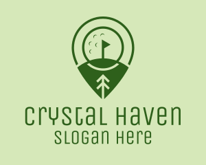 Golf Course Location  logo design