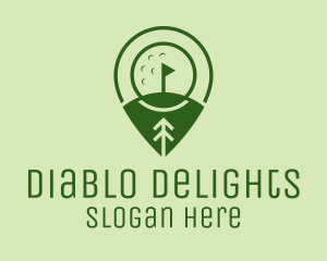 Golf Course Location  logo design