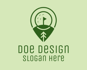 Golf Course Location  logo design