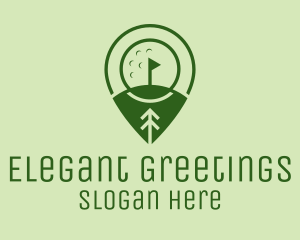 Golf Course Location  logo design