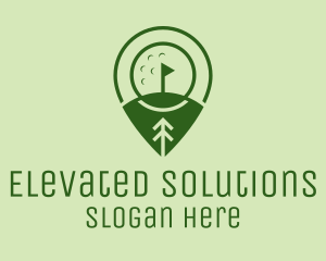 Golf Course Location  logo design